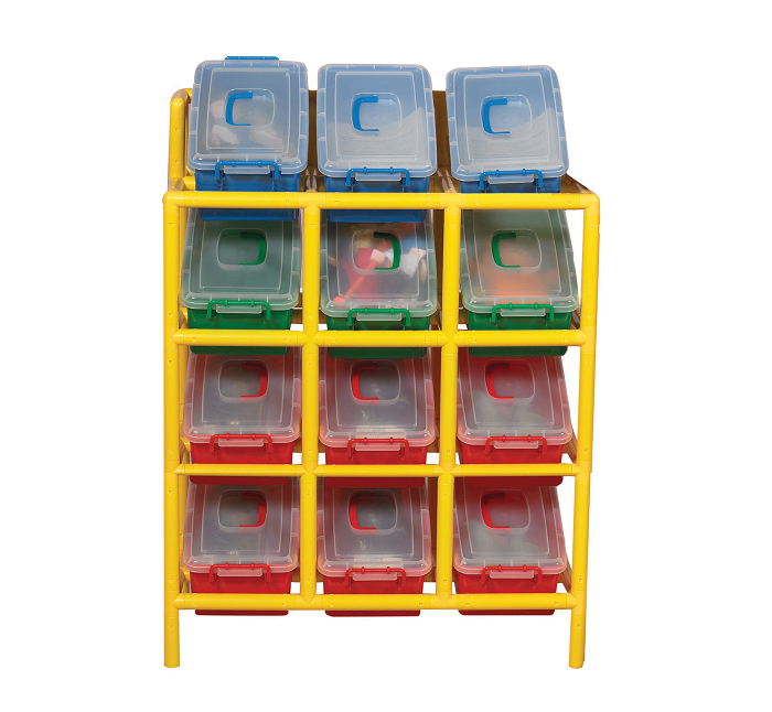 12 tilt bin storage classroom S&S Blog