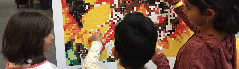 stick together collaborative art