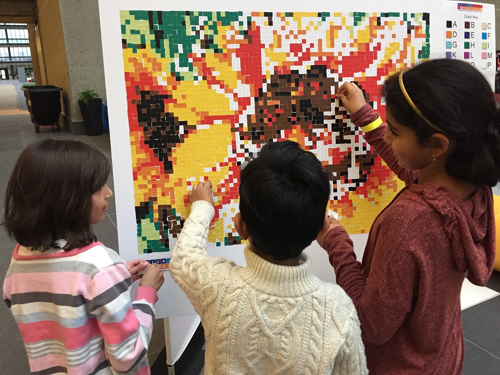 stick together collaborative art