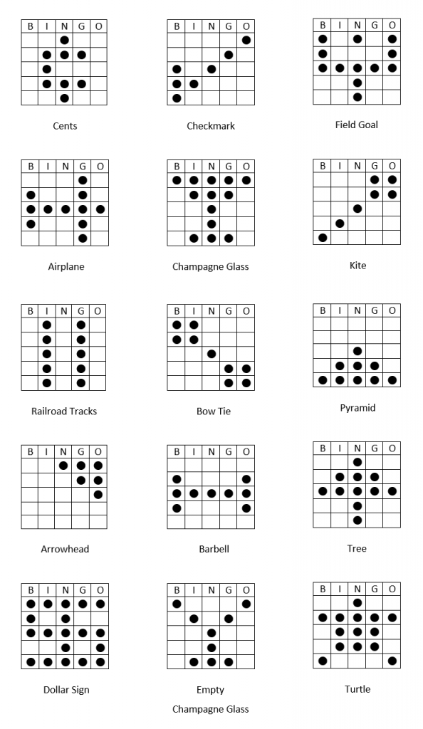 Bingo games patterns