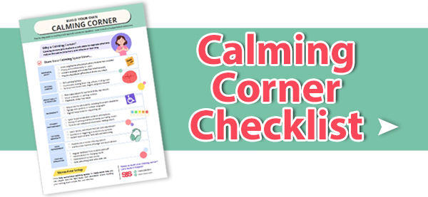 Calming corner checklist banner