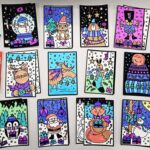Seasonal Velvet Art Mini Posters – Coloring Craft for Christmas & Winter