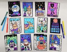 Christmas and Winter Velvet Art