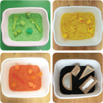 How To Make Colorful Sensory Bins For Kids