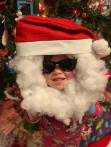 DIY Santa mask for kids
