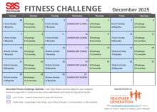 December 2025 Fitness Challenge Calendar