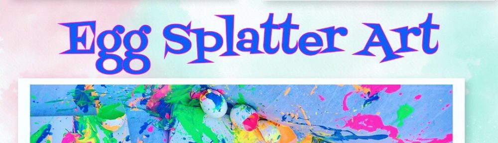 Egg splatter art