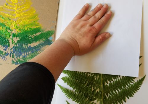 Leaf Printing - Two Ways, Kids Nature Craft