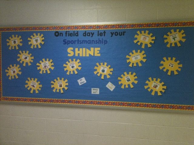 Field Day bulletin board