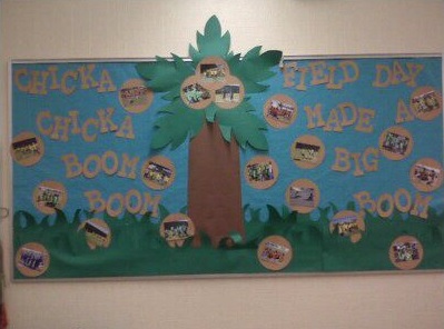 Field Day bulletin board