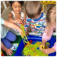 Group Sensory Bin Bugs