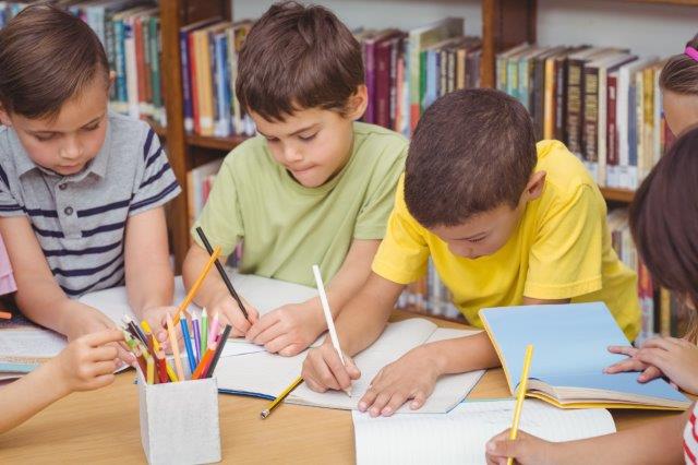 Children in classrom