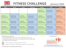 January 2026 Fitness Challenge Calendar