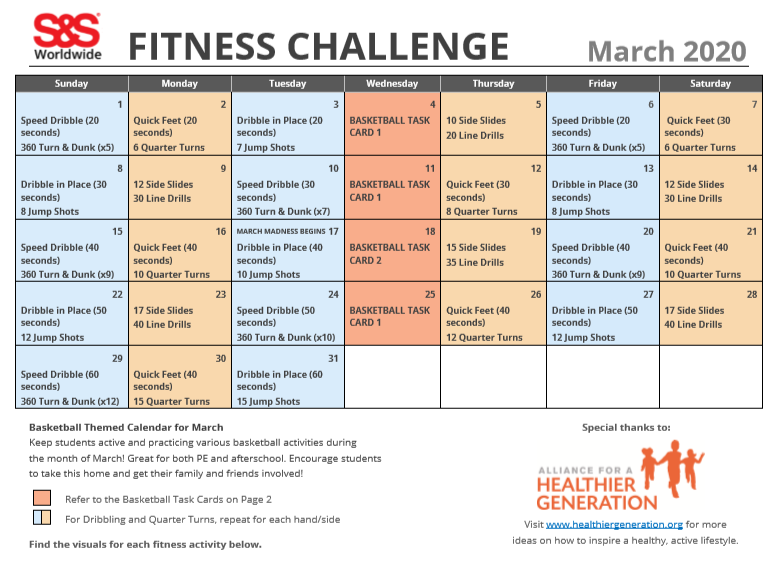 March Madness Fitness Challenge