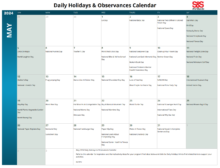 Daily Holidays & Observances Printable Calendar Archives - S&S Blog Daily Holidays & Observances Printable Calendar Archives - S&S Blog