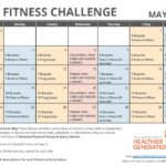 May Printable Fitness Challenge Calendar