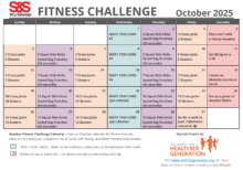 October Fitness Challenge Calendar 2025