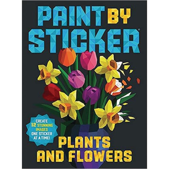 Paint By Sticker Book Plants Flowers