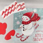 Pin the Nose on the Snowman Game for the Winter Season