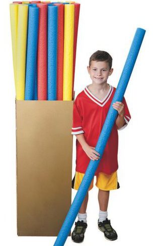 physical education games with pool noodles