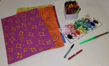 Resist DIY Rubbing Crayon Watercolor Project