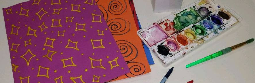 Resist DIY Rubbing Crayon Watercolor Project