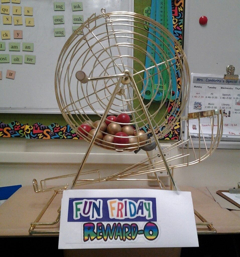 classroom bingo cage