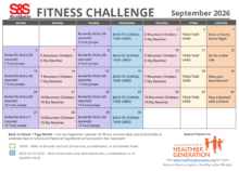 September 2026 Fitness Challenge Calendar