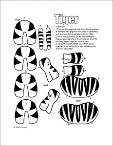tiger coloring page