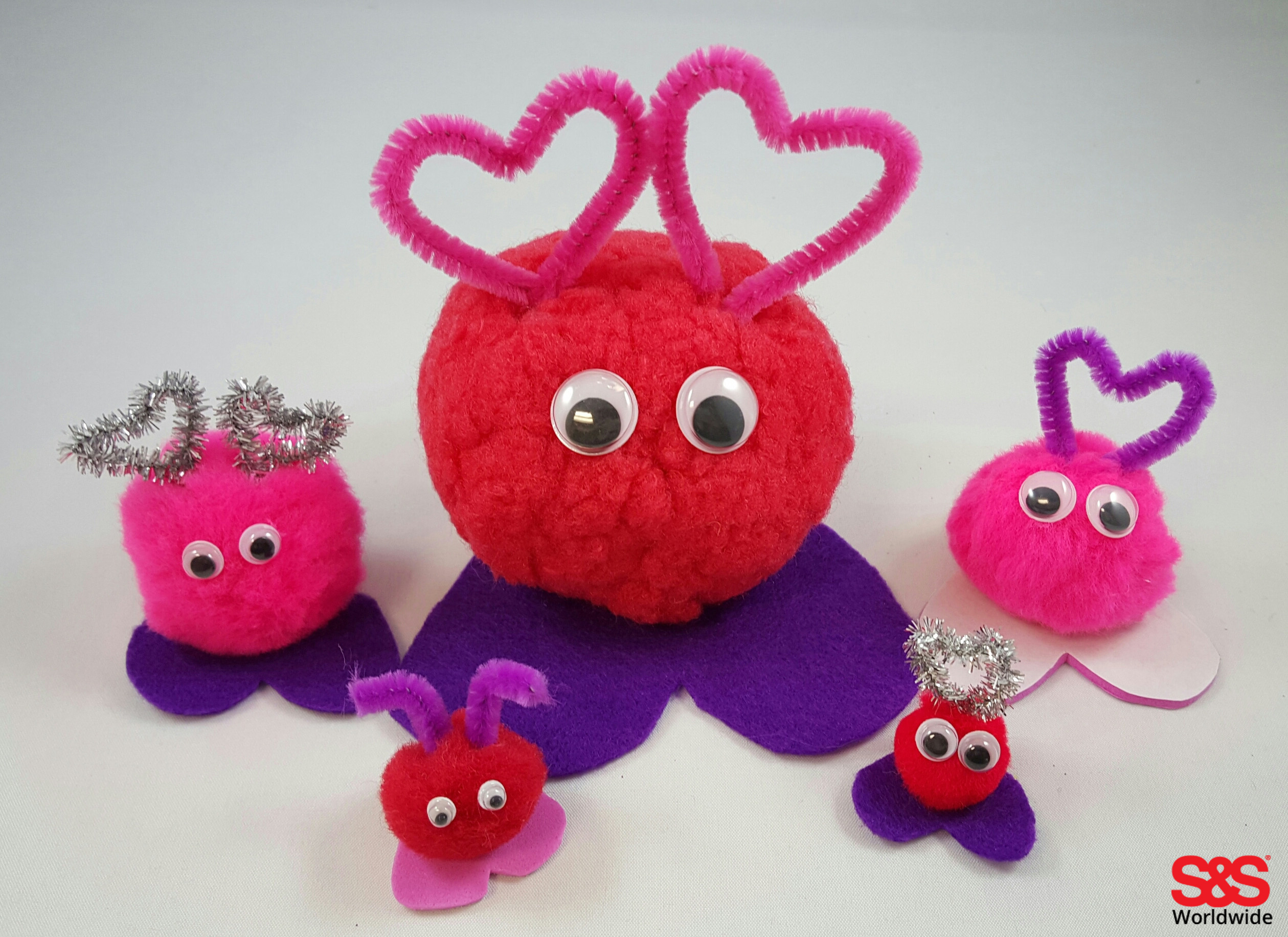 Valentine Craft with Pom Poms - S&S Blog