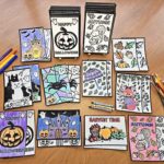 Halloween & Fall Themed Velvet Art Mini Posters Coloring Craft Project