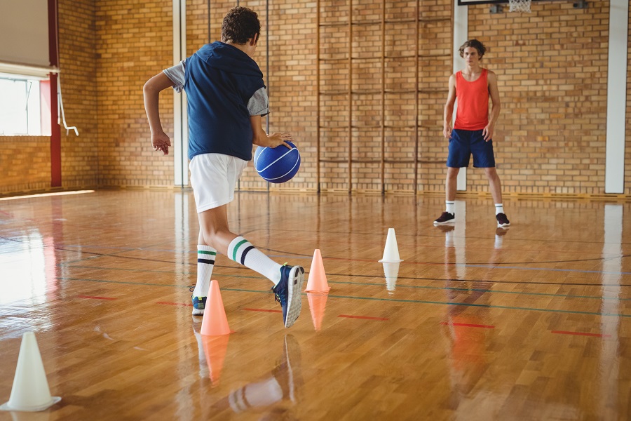 Team Building Basketball Activity Practicing Dribbling Skills S&S Blog