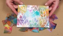bleeding tissue paper painting