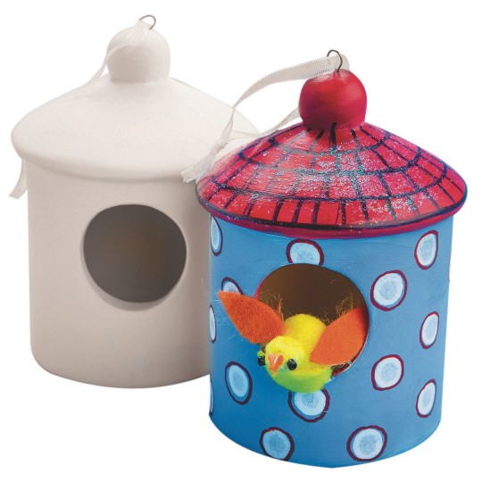 ceramic birdhouse