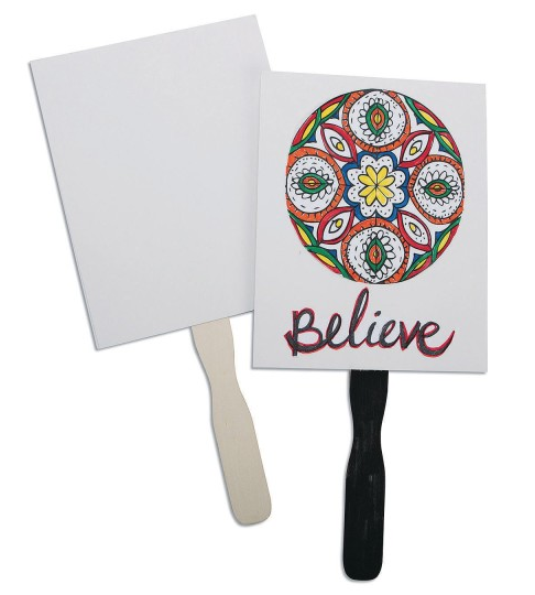 color me paddle fan inspirational