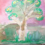 Watercolor Resist Art with Writing Lesson for Students