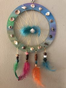 wood dreamcatcher craft