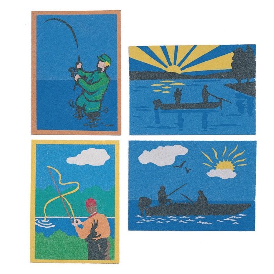 fishing sand art