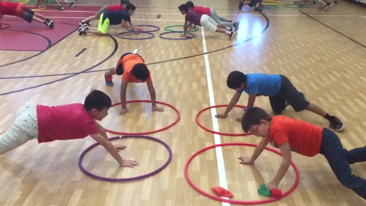 four square hula hoop PE