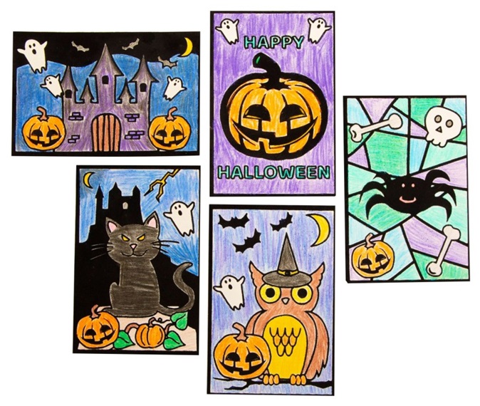 halloween velvet art