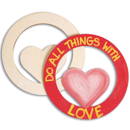 heart plaque craft