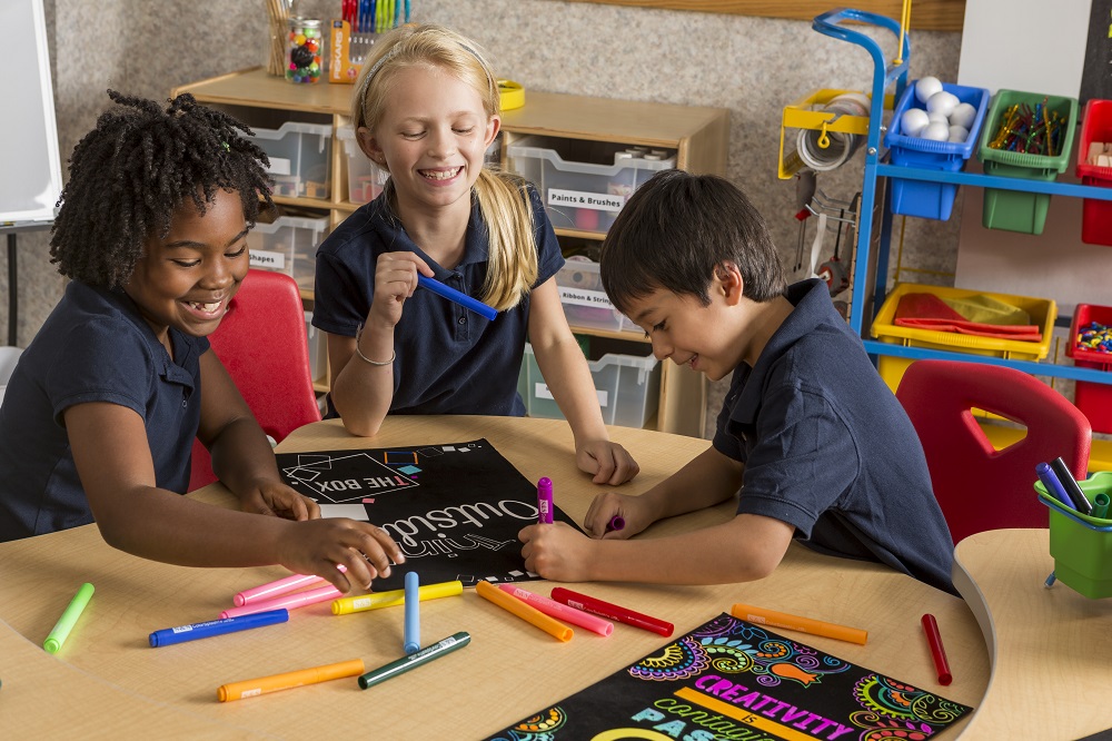 kids coloring velvet art