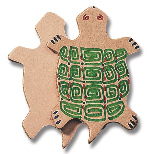 leather turtle shape