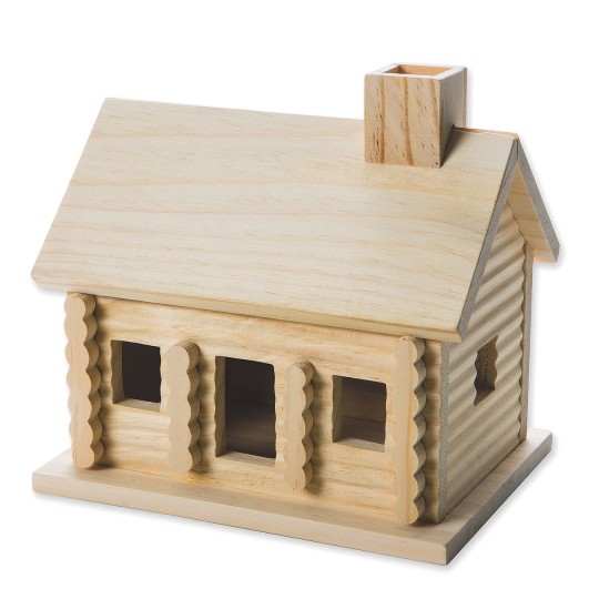 log cabin for birds