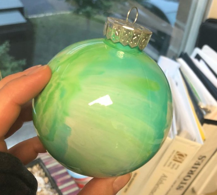 paint swirl ornament DIY S&S Blog