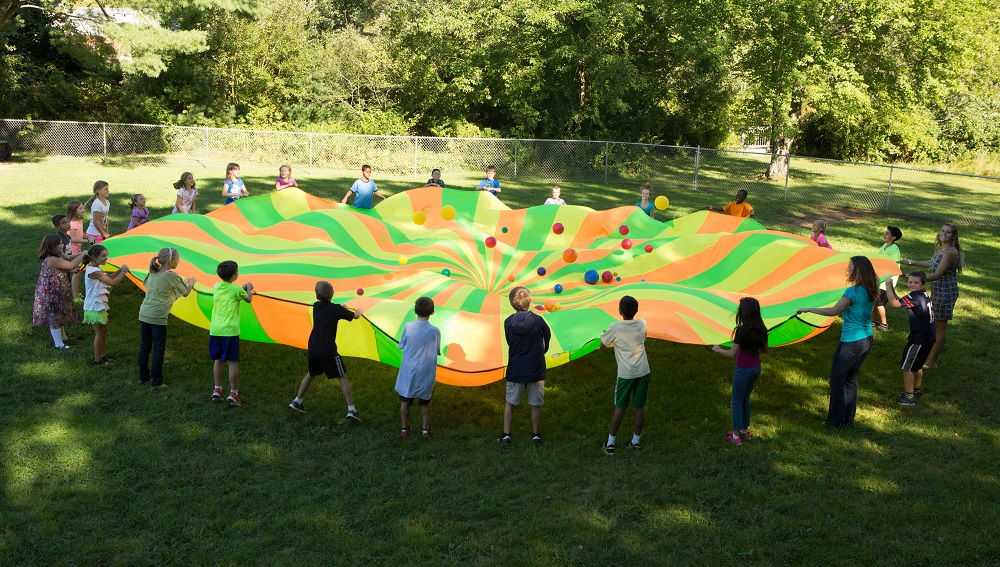 Kids Play Parachute Kids Parachute Kids Team Building Games Playground  Parachute