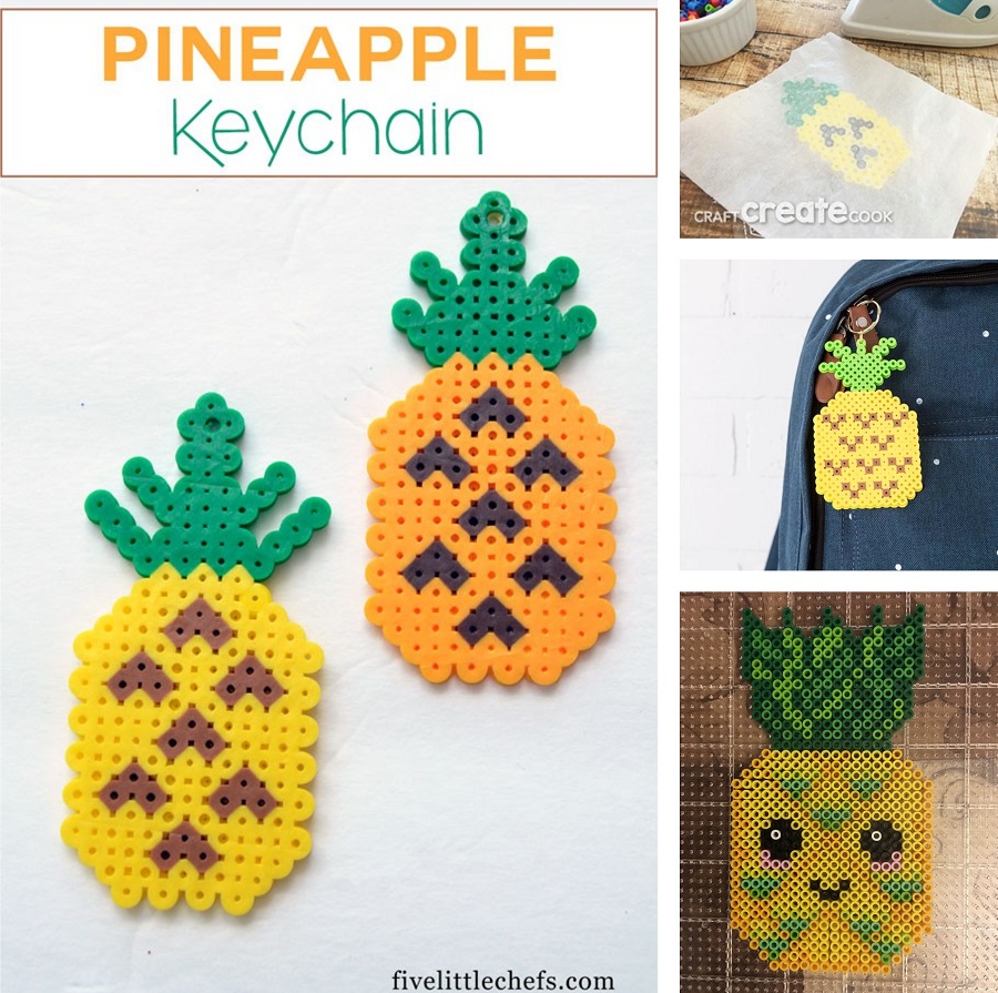 pineapple fuse bead crafts