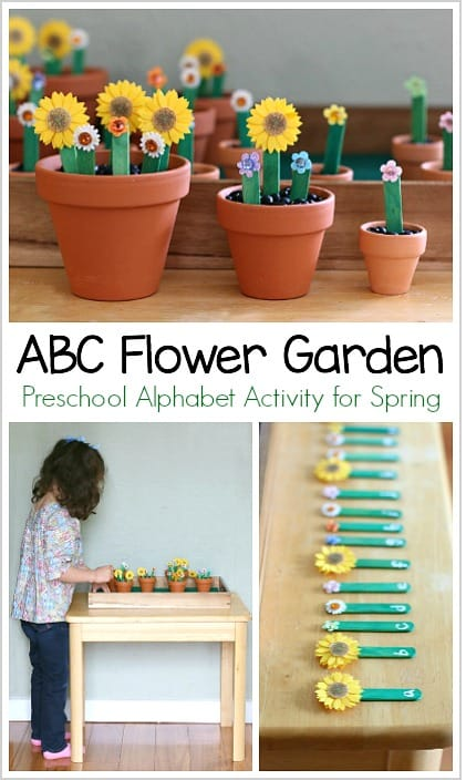 Popsicle Stick Flower Garden Craft