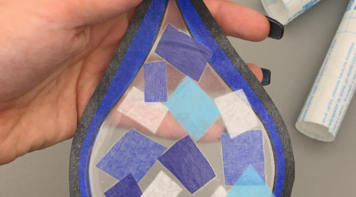 raind rop diy stained glass