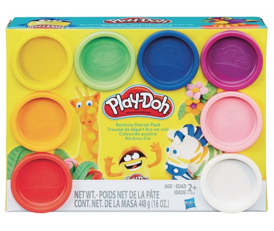 4 colors play doh